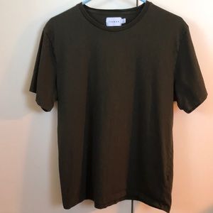 DARK GREEN TOPMAN T-SHIRT